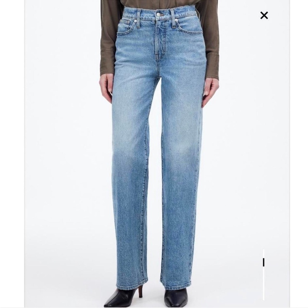 Light Blue Women's High-Rise Straight Jeans